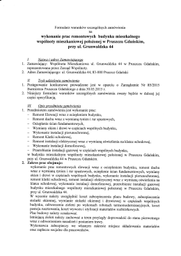 Formularz warunków szczególnych zamówienia - TBS-ABK