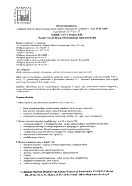 Podatek VAT w branży TSL