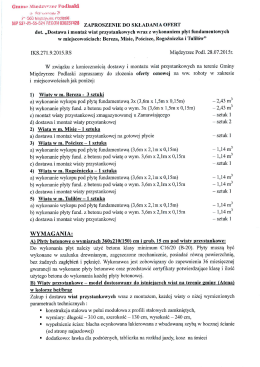 zaproszenie do składania ofert