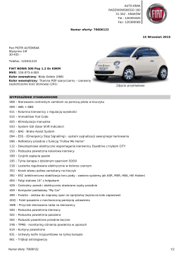 Offer Summary Print - Auto Krak, Autoryzowany Dealer Fiata