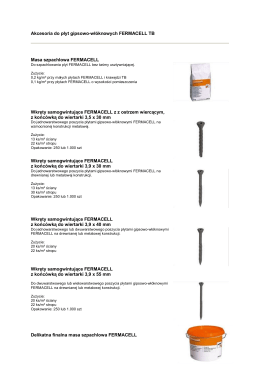 Akcesoria FERMACELL - IZOBUD Materiały Budowlane