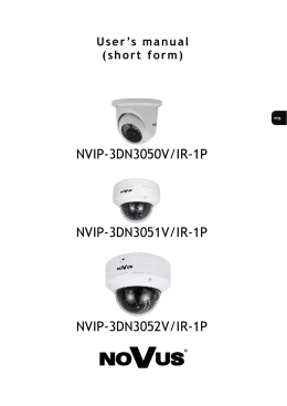 NVIP-3DN3050V/IR-1P NVIP-3DN3051V/IR-1P NVIP