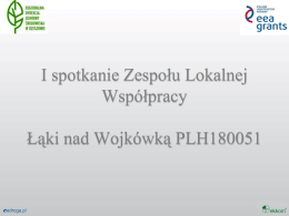 Prezentacja z I spotkania ZLW Łąki nad Wojkówką