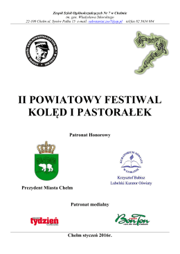 ii powiatowy festiwal kolęd i pastorałek