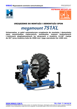 montażownice do kół ciężarowe Megamount 751