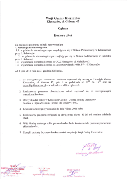 Wójt Gminy Kleszczów