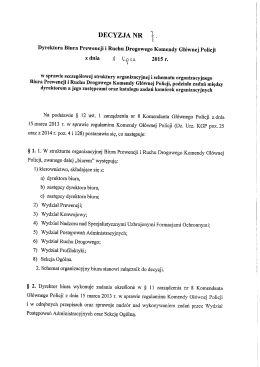 Decyzja Nr 7 Dyrektora Biura Prewencji i Ruchu Drogowego KGP z