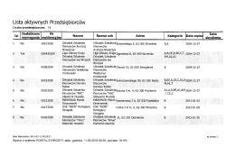 Lista Przedsiębiorc&oacute;w OSK