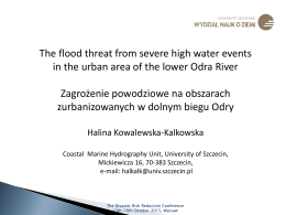 The flood threat from severe high water events in the urban area of