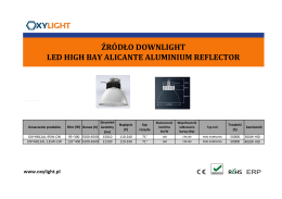 źródło downlight led high bay alicante aluminium reflector
