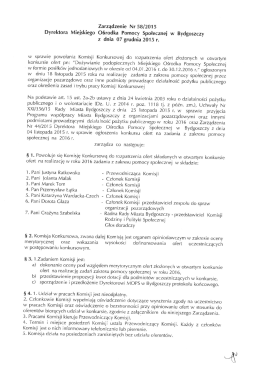 treść zarządzenia z załącznikiem