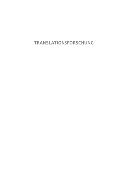 translationsforschung - Instytut Filologii Germańskiej Uniwersytetu