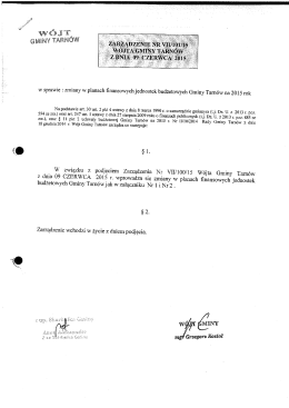 ` w sprawie : zmiany w planach finansowych jednostek budżetowych