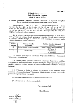 Uchwała odrębne obwody