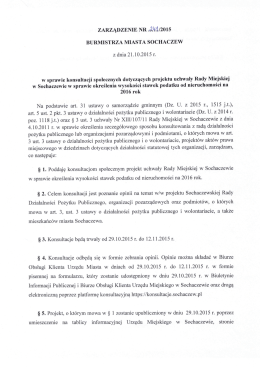 Zarządzenie Nr 241.2015. Burmistrza Miasta Sochaczew z dnia