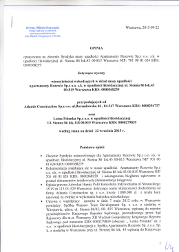 Umowa o współpracy zavłarta w dniu 7 maja 20IŻ rcku w Warszawie