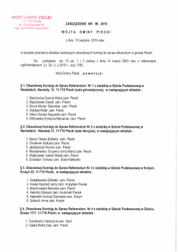 woj`r GMINY PIECKI - Urząd Gminy Piecki