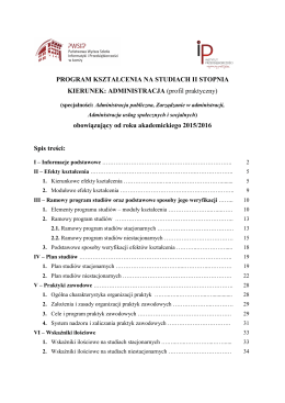 Program studiów 27.04.2015