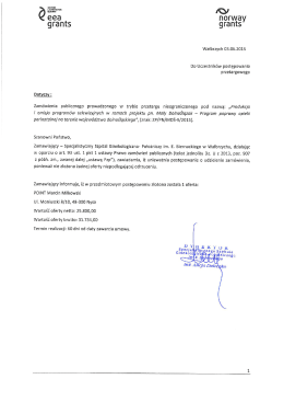 Unieważnienie postępowania - SPECJALISTYCZNY SZPITAL