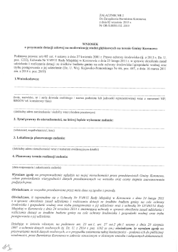 Wniosek o przyznanie dotacji (studnia)
