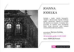 JOANNA J ODEŁKA