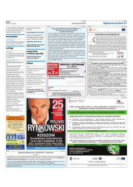 2. Nowiny, z dnia 17 lutego 2015r.