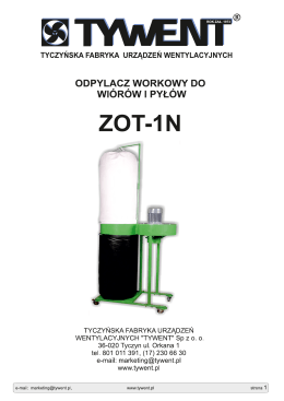 ZOT-1N DTR.cdr - Tywent Tyczyn