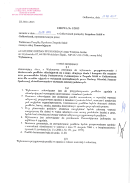 Umowa stoł&oacute;wka