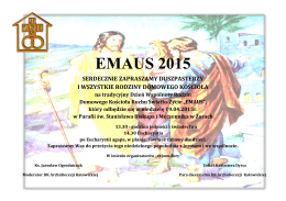 EMAUS 2015 - Ruch Światło-Życie Archidiecezji Katowickiej
