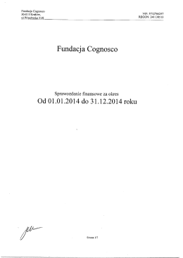 Sprawozdanie finansowe