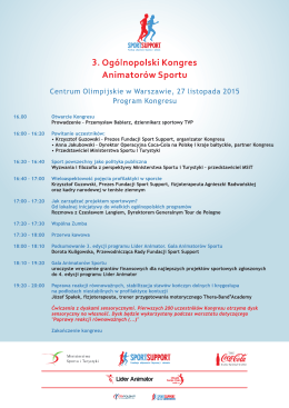 Pobierz PDF Program Kongresu