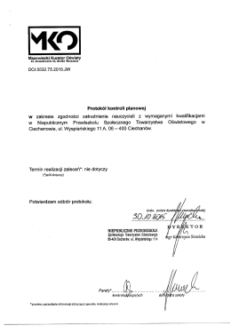 pobierz plik - Biuletyn Informacji Publicznej Kuratorium Oświaty w