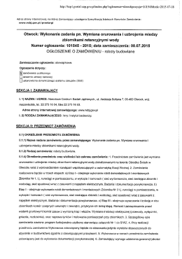 Otwock: Wykonanie zadania pn. Wymiana orurowania i uzbrojenia