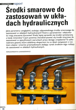 Środki smarowe do