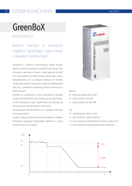 GreenBoX – reduktor mocy