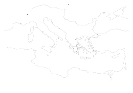 119 Grecja - geografia (mapa konturowa