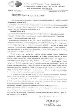 terminy_2015  - Biuro Uznawalności Wykształcenia i Wymiany
