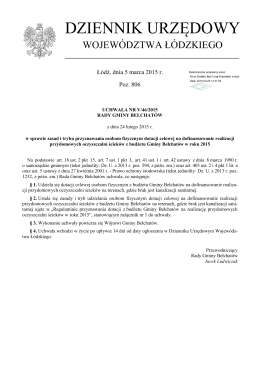 Uchwała Nr V/46/2015 z dnia 24 lutego 2015 r.