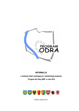 Informacja za 2014 r. - Program dla Odry – 2006