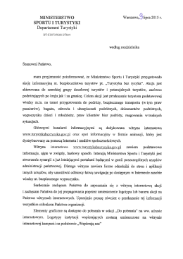 Departament Turystyki