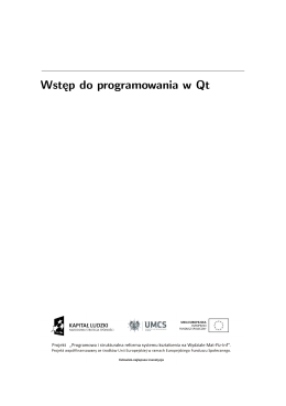 Wstęp do programowania w Qt kuczynski