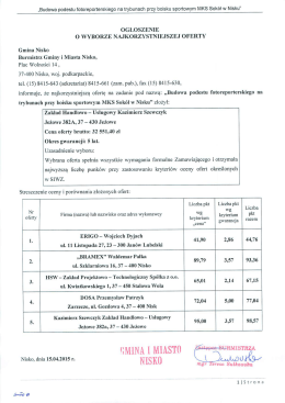 „Budowa podestu fotoreporterskiego na trybunach przy boisku