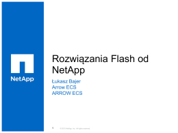 Rozwiązania flash od Netapp