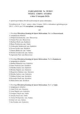 plik z zarządzeniem