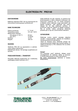 elektroda PRO140 - unijna - Tel