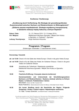 2015.02.12-13 Program polsko-niemieckiej konferencji edukacyjnej