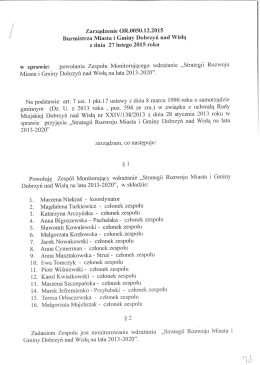Zarządzenie Nr OR 0050.12.2015