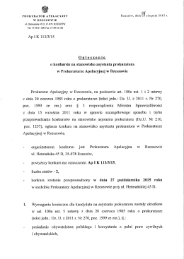 ApIK 113/3/15 - Prokuratura Apelacyjna w Rzeszowie