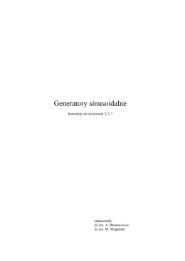 Generatory sinusoidalne