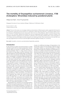 Full article  - Journal of Plant Protection Research